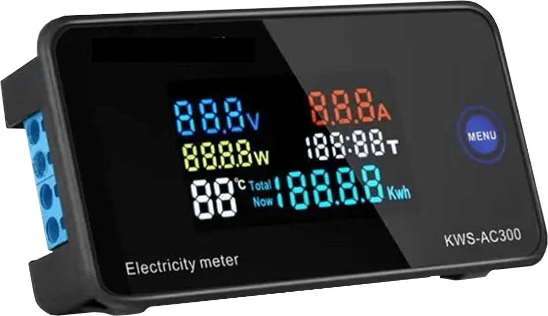 پاور میتر تکفاز AC صفحه رنگی 100 آمپر - 